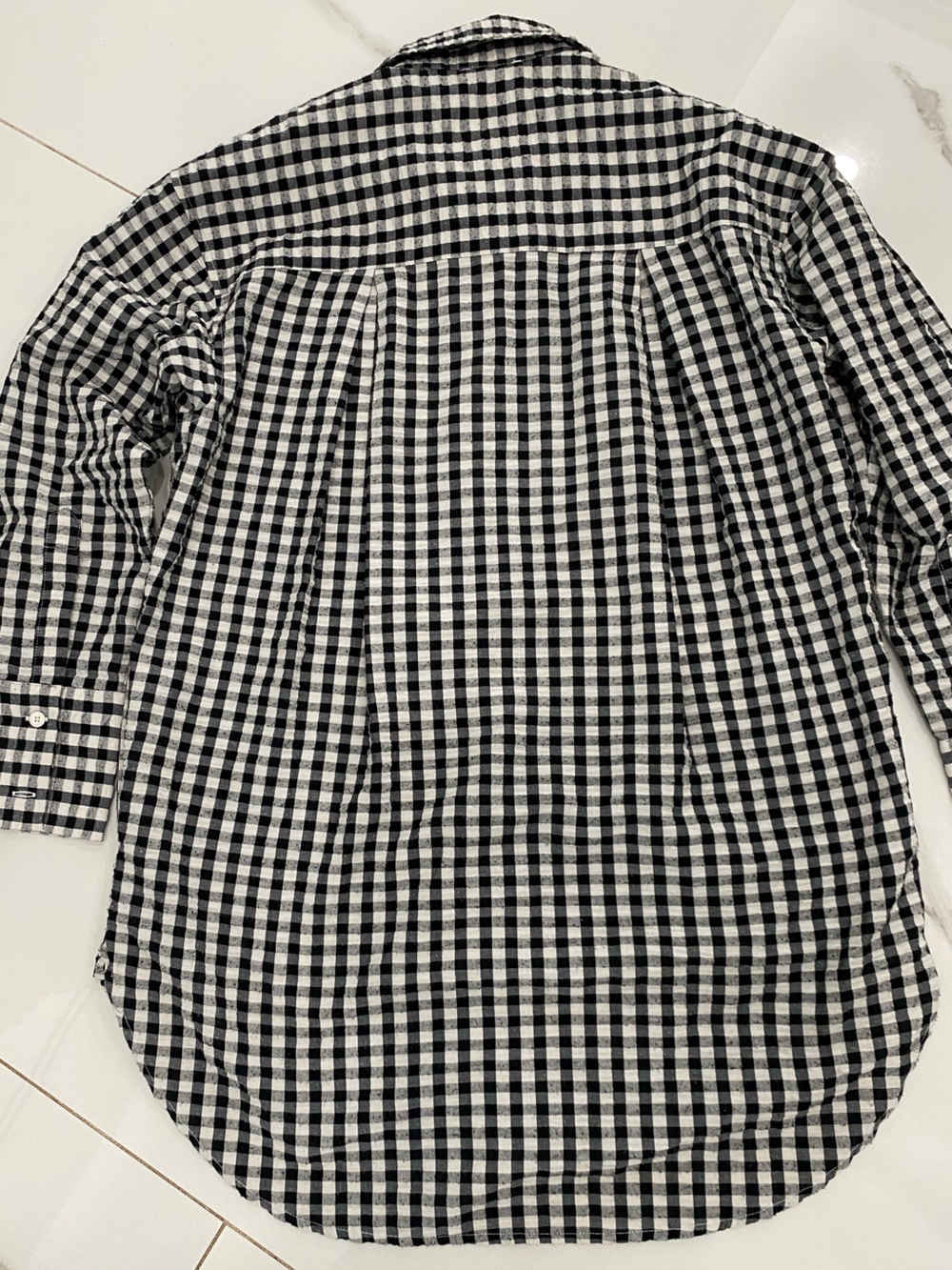 sundays Black and White Gingham Button-Down Shirt - Picture 2 of 4